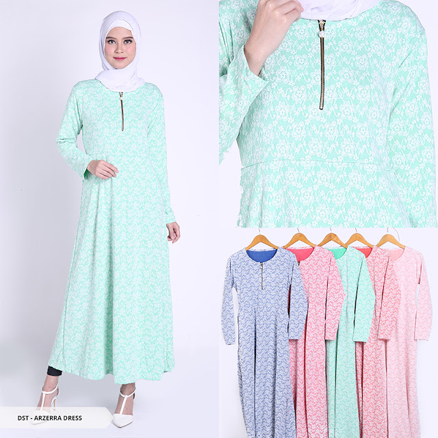 88 Model  Baju  Muslimah Gamis  dan Tunik  Terbaru Modern 