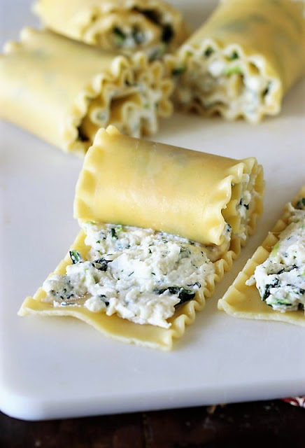 Rolling Up Noodles for Spinach Lasagna Roll-Ups Image