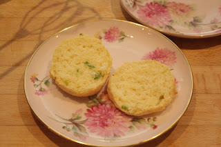 die fertigen Brötchen im Anschnitt