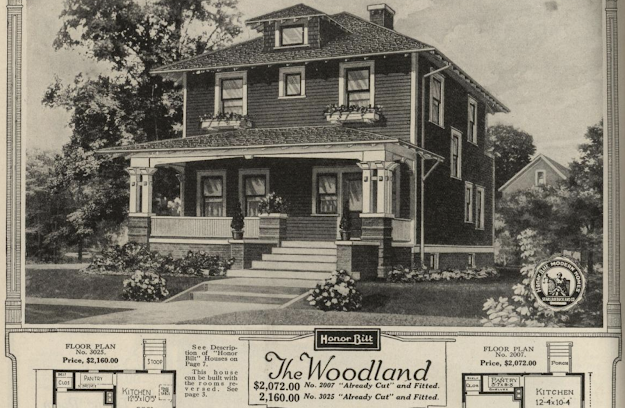 Sears Woodland black and white catalogue image