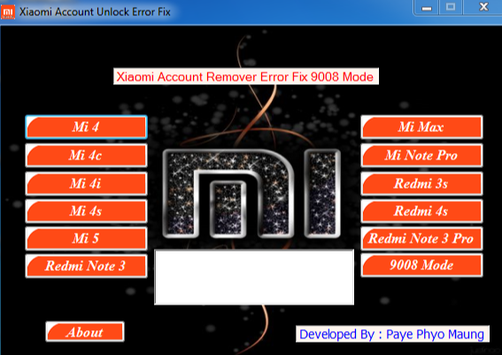 Xiaomi Account Unclock Error Fix Tools