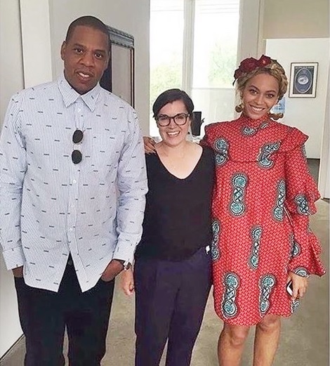 Beyonce Channels the African Woman as She Rocks Ankara Ensemble in Houston (Photos)