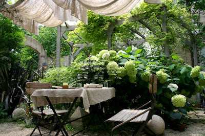 patio of flowers