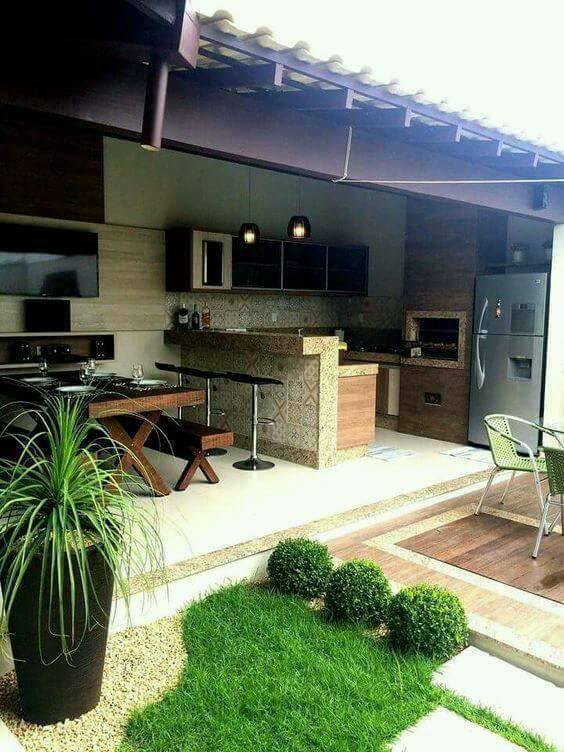 13 Desain  Dapur  Terbuka Halaman  Belakang  Rumah  Gambar 