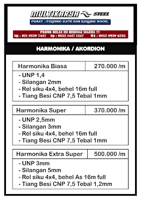 gambar untuk daftar harga pintu harmonika paling murah