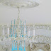 The most fabulous gift~a blue chandelier