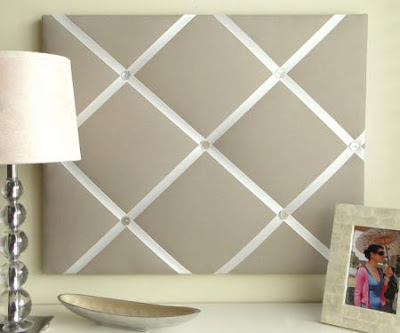 ribbon memo board, solid color, elegant