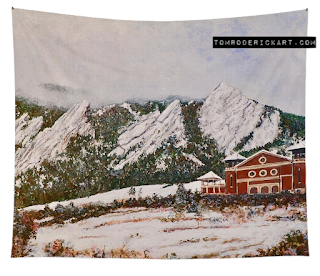 Chautauqua Park Tapestry by Boulder artist Tom Roderick