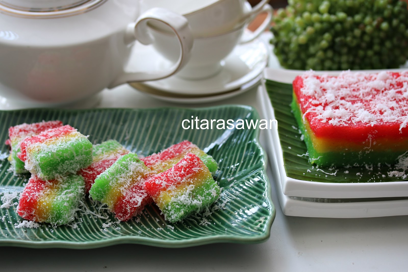 Kuih Lapis Ubikayu Pelangi ~ Resepi Terbaik