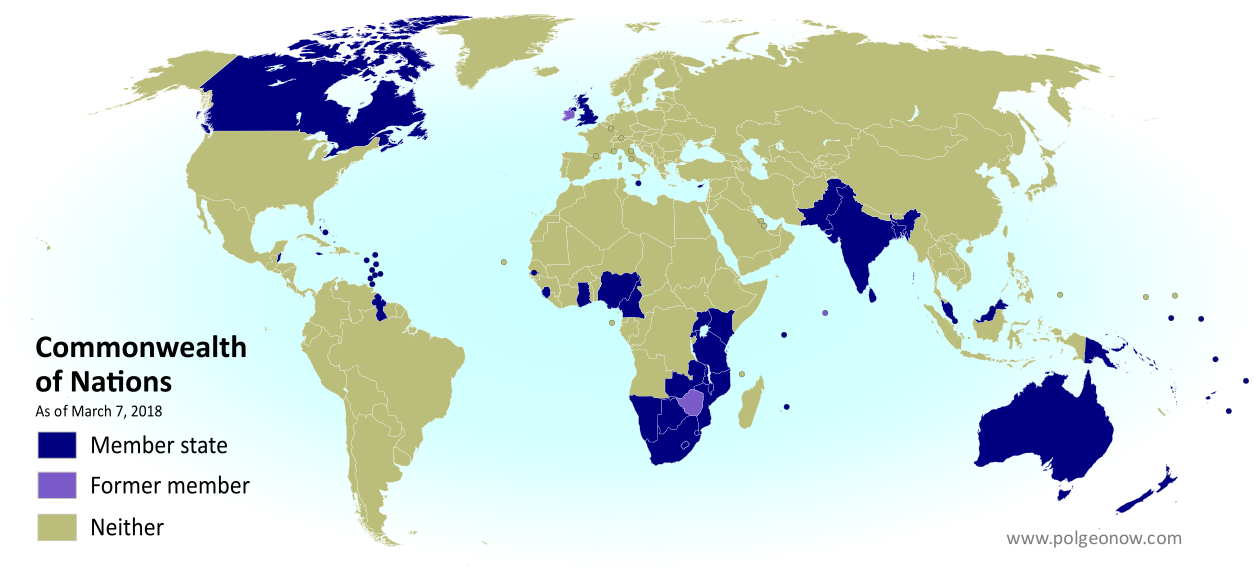 map of the commonwealth What Are The Commonwealth Countries Map Of The Commonwealth Of map of the commonwealth