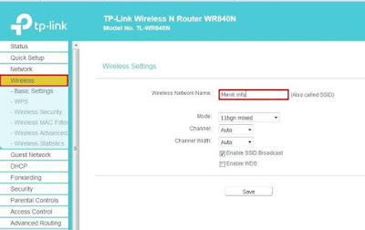 Setting Access Point wifi Tp Link WR 840n