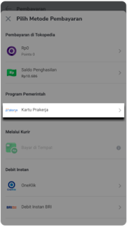 Kartu Prakerja Tokopedia