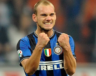 wesley sneijder midfielder inter milan