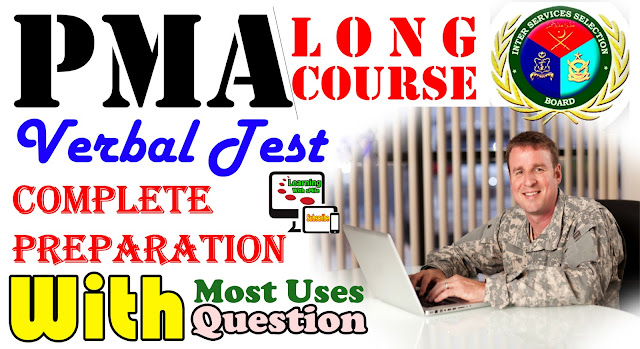 ISSB Intelligence Test - Verbal Intelligence Test of PMA Long Course - Preparation With Most Uses