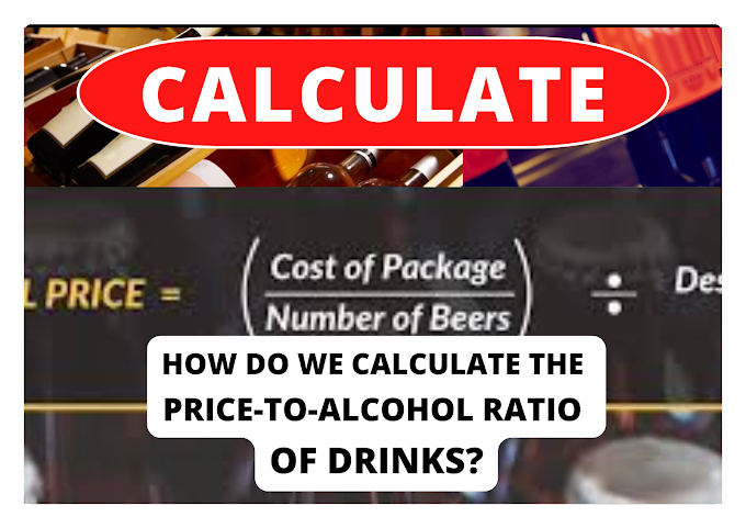 How do we calculate the price-to-alcohol ratio of drinks?