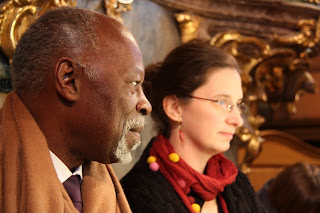 Davidson Hepburn and Katalin Mali at the organ of Tihany