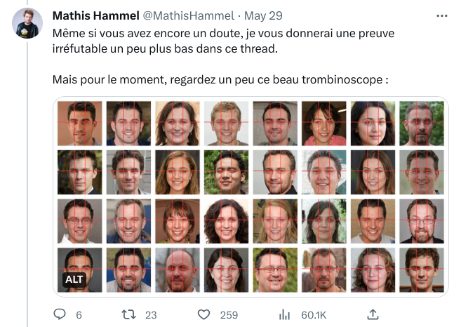 Screengrab of a tweet by Mathis Hammel showcasing his talk, 'How I built the most efficient deepfake detector in the world for $100'