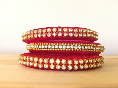 Silk thread bangles