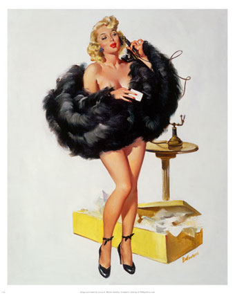 Pinup girls were posters that represented every man's dream of the perfect