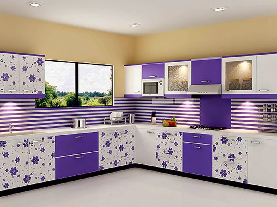 Flower Kitchen Cabinet Designs