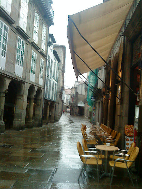 by E.V.Pita , Lluvia en Santiago de Compostela / Por E.V.Pita , Orvallo en Compostela