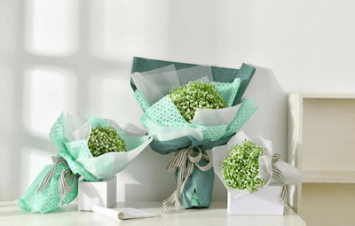 Kertas Buket Bunga / Flower Bouquet Wrapping Paper (Seri LY)