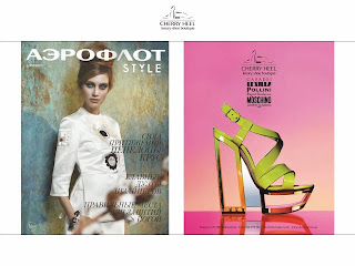 luxury shoes boutique cherry heel barcelona summer campaign aeroflot style