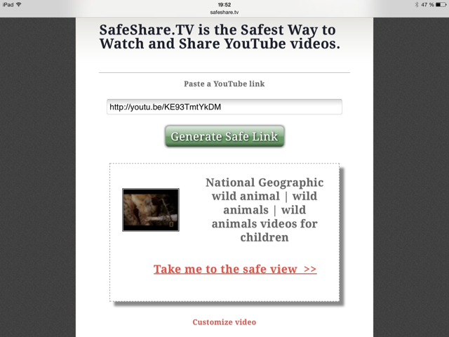 SafeShare.TV safe link