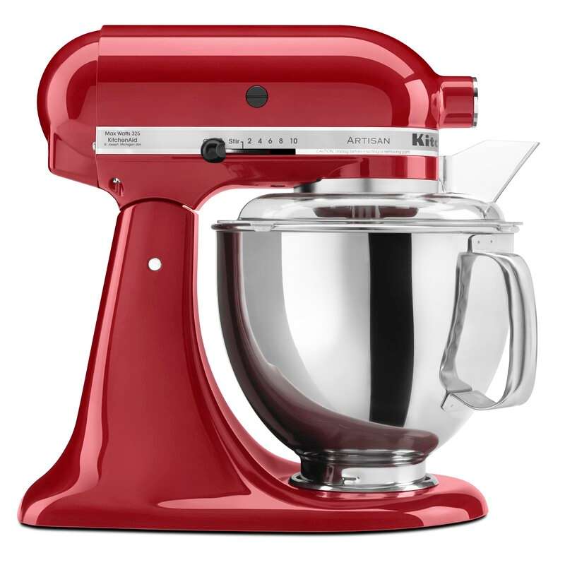 KitchenAid Artisan Series 10 Speed 5 Quart Tilt-Head Stand Mixer - KSM150 includes Dough Hook & Other Accessories by KitchenAid