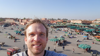 Infront of the Djemaa El Fna,