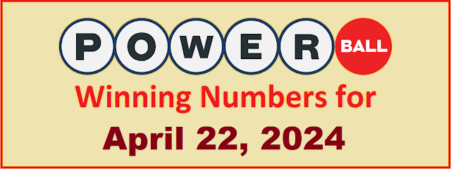 PowerBall Winning Numbers for Monday, April 22, 2024