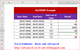 How to use DAYDIF Function