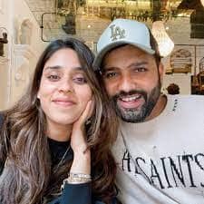 Ritika Sajdeh and Rohit Sharma