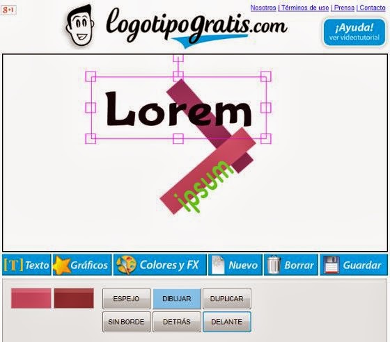 Como crear logotipos con logotipogratis.com