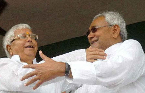 RJD and JDU Supremo Nitish joins hands to form Govt in bihar