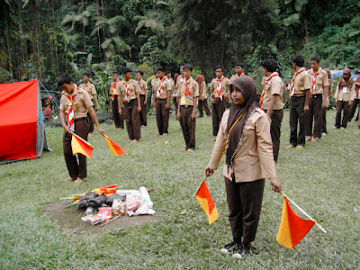 Pelantikan Bersama di Villa Widuri tahun 2010 - Pramuka MAN 6 Jakarta