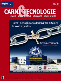 Carni & Tecnologie 6 - Maggio 2011 | ISSN 0019-901X | TRUE PDF | Trimestrale | Professionisti | Commercio | Cibo
Una nuova iniziativa editoriale il cui comune denominatore è il mondo legato al settore della trasformazione e commercializzazione delle carni, intese come materia prima, lavorazione per successivi elaborati, ingredienti per piatti pronti e paste alimentari. Carni e Tecnologie si propone di fornire uno sguardo completo su carni bianche, rosse e alternative, prodotti ittici e prodotti da esse derivati. Rappresenterà uno snello e agile completamento e approfondimento delle tematiche legate al mondo della carne.