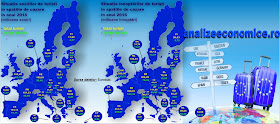 Topul statelor UE după numărul deînnoptări de turiști în 2016