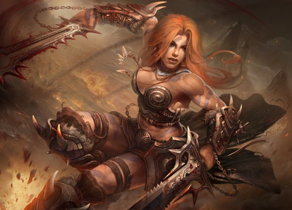 Dmitriy Prozorov TamplierPainter deviantart ilustrações fantasia games blizzard diablo warcraft mulheres