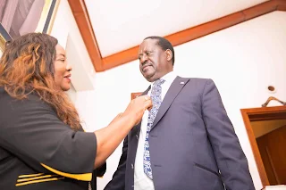 Ida Odinga with Raila Odinga. PHOTO | Courtsey