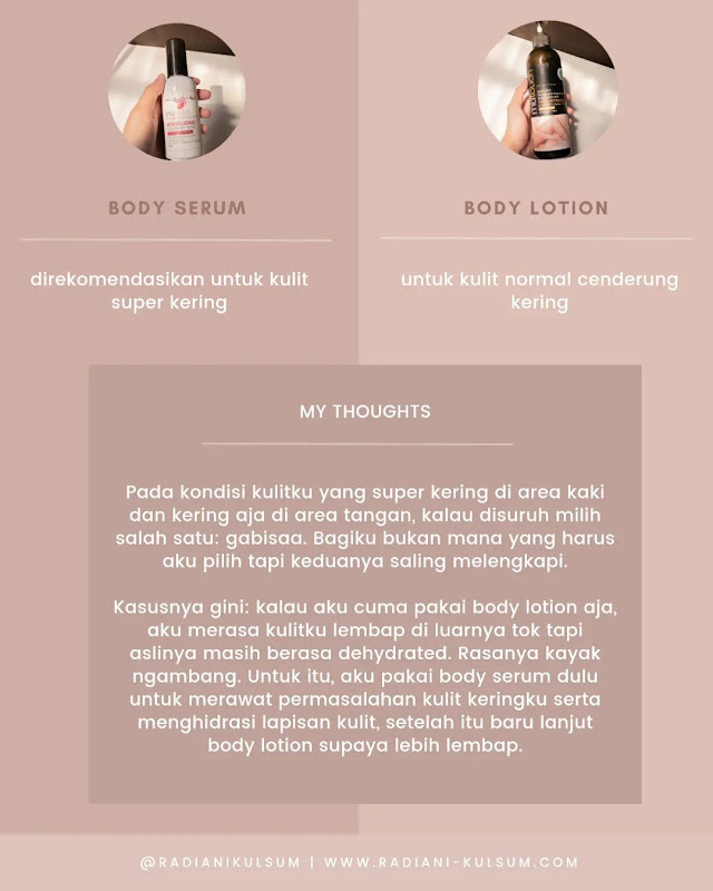 Body Serum VS Body Lotion, Apa Bedanya?