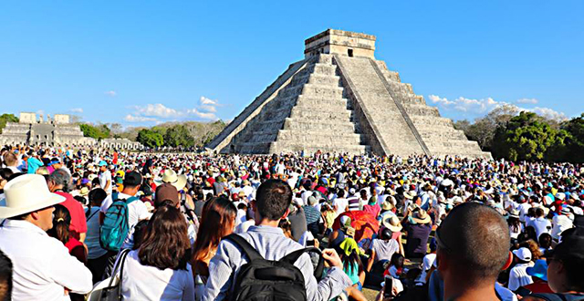 Esperan a unas 17 mil personas en Chichen Itzá para observar el descenso de Kukulcán