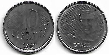 Moeda de 10 centavos, 1997