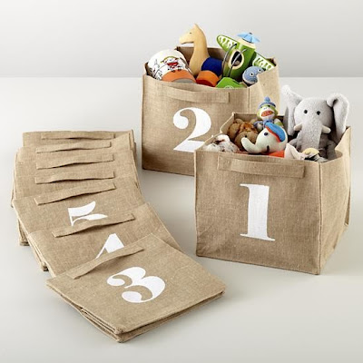 storage bins with numbers 1, 2, 3, 4, 5, etc.