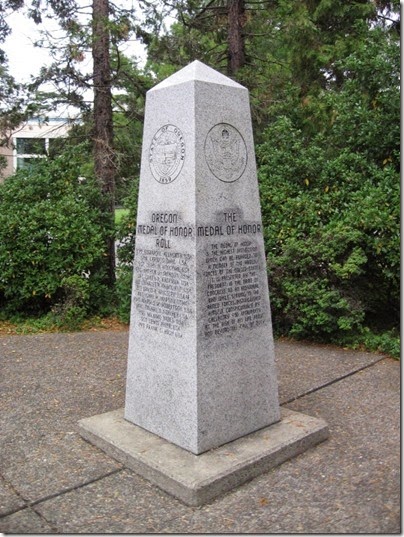 IMG_8265 Oregon Medal of Honor Memorial at the Veterans' Building in Salem, Oregon on August 12, 2007