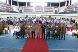 Bupati bersama Wabup Asahan Menghadiri Deklarasi Damai Pilkades Serentak Bergelombang Kabupaten Asahan Tahun 2022