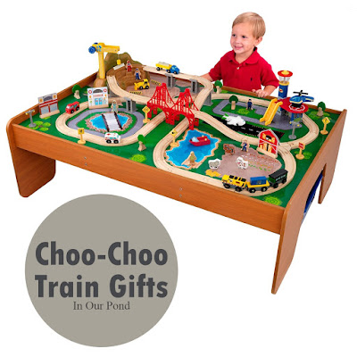 Choo-Choo Train Gifts from In Our Pond  #giftguide  #christmas  #holidays  #playtrains  #birthday