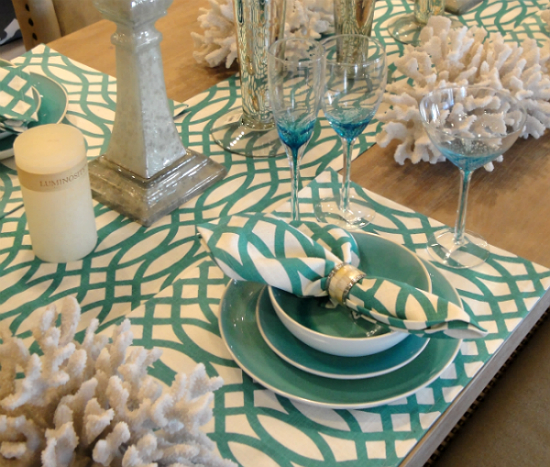 These white coral pieces are stunning on the table