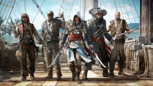 Assassin's Creed IV: Black Flag هي لعبة فيديو مغامرات الحركة تم تطويرها بواسطة Ubisoft Montreal ونشرتها Ubisoft. إنها الدفعة السادسة الرئيسية في سلسلة Assassin's Creed. يسبق الإطار الزمني التاريخي الخاص بها إطار Assassin's Creed III (2012) ، على الرغم من أن تسلسلها المعاصر يخلف الإطار الثالث. تم إصدار Black Flag لأول مرة لـ PlayStation 3 و Xbox 360 و Wii U في أكتوبر 2013 وبعد شهر واحد لـ PlayStation 4 و Xbox One و Microsoft Windows. تم إصداره على Nintendo Switch كجزء من Assassin's Creed: The Rebel Collection جنبًا إلى جنب مع Assassin's Creed Rogue في ديسمبر 2019.