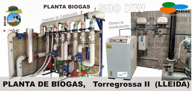 planta de biogas torregrossa 2 500 KW INDEREN biodigestores ENERGIAS RENOVABLES VALENCIA ecobiogas INSTALACIONES